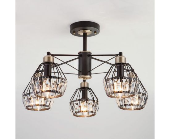 Потолочный светильник Eurosvet 70075 5 черный 00000083338 