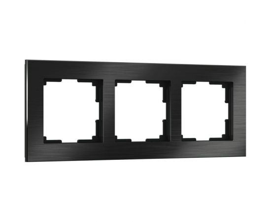Рамка WERKEL W0031708 на 3 поста Aluminium черный алюминий a050952 