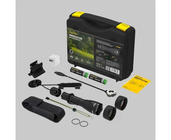 Фонарь Armytek Predator Pro Magnet USB Extended Set белый свет F07302C 