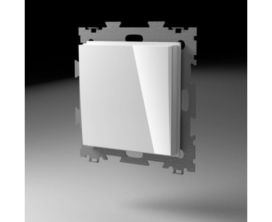 Одноклавишный выключатель CGSS белый Эстетика GL-W101-WCG 