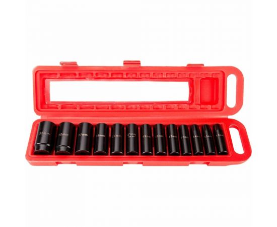 Набор ударных головок глубоких 13 шт, 10-32 мм, 1/2"" Rotake RT-013K 
