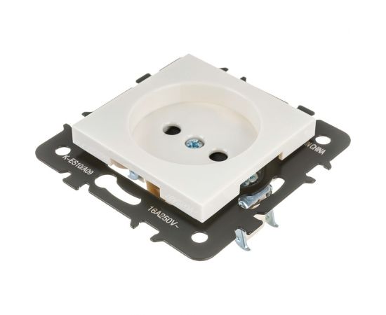 Розетка LUXAR Art с/у без з/к слоновая кость, без рамки, 250В 16А 4606400620471 – изображение 2