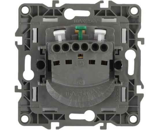 Розетка ЭРА 12-2001-02 2P E Schuko, 16A-250В, IP20, без м.лапок, 12, слоновая кость Б0014682 – изображение 2