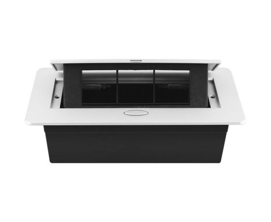 Выдвижной горизонтальный модуль в столешницу для розеток LIVOLO цвет серый VL-SHS013-S – изображение 2