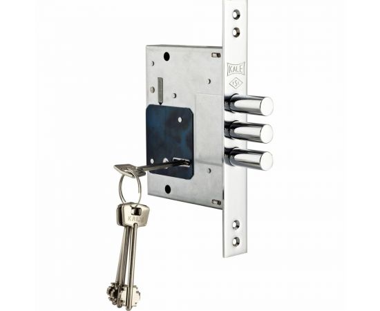Врезной сувальдный замок KALE KILIT 257L, BS60, 28CP, 4K (75мм), w/o SP, w/o Ros, PB 257L0000040 – изображение 2