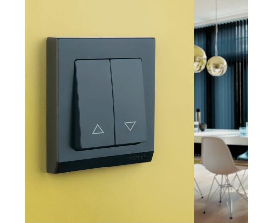 Выключатель жалюзи WERKEL W1124508 черный a051607 – изображение 2