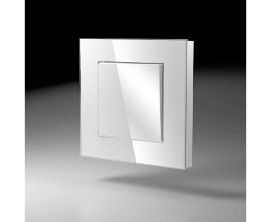 Одноклавишный выключатель CGSS белый Эстетика GL-W101-WCG – изображение 3