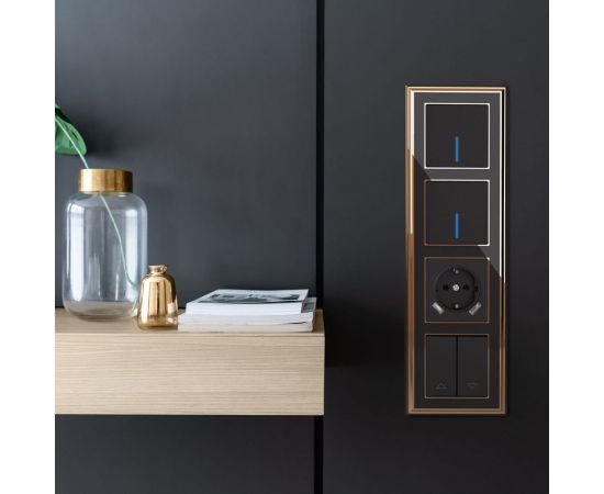 Выключатель жалюзи WERKEL W1124508 черный a051607 – изображение 3