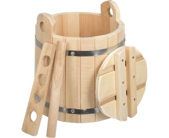 Кадка с гнетом Бацькина баня липа, 25 л 30378 – изображение 3