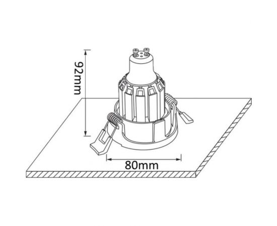 Встраиваемый светильник Crystal lux CLT 001C1 BL – изображение 3