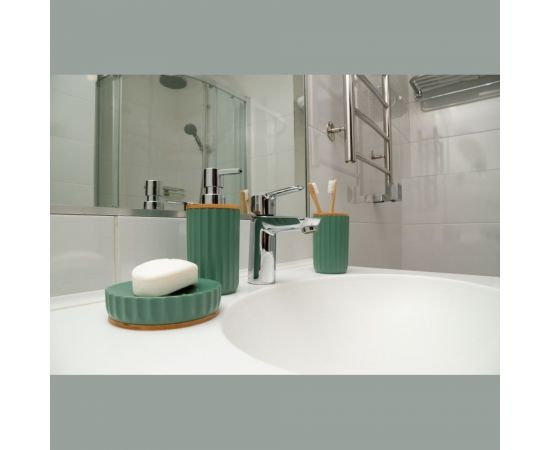 Стакан для зубных щеток Аквалиния Бамбук B1243W-2 – изображение 3