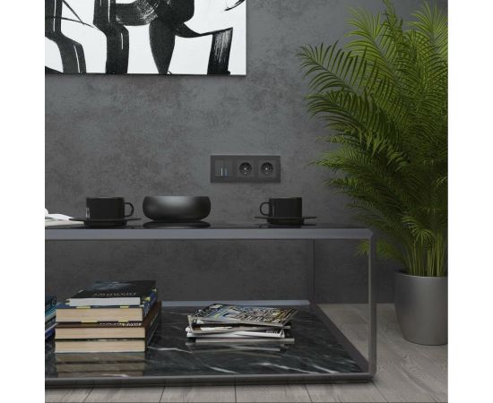 Рамка WERKEL W0031708 на 3 поста Aluminium черный алюминий a050952 – изображение 4