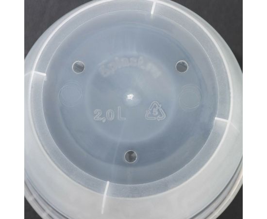 Горшок для цветов с поддоном СИМАЛЕНД Венеция 2 л, 16 см, 14 см, прозрачный 4483973 – изображение 4