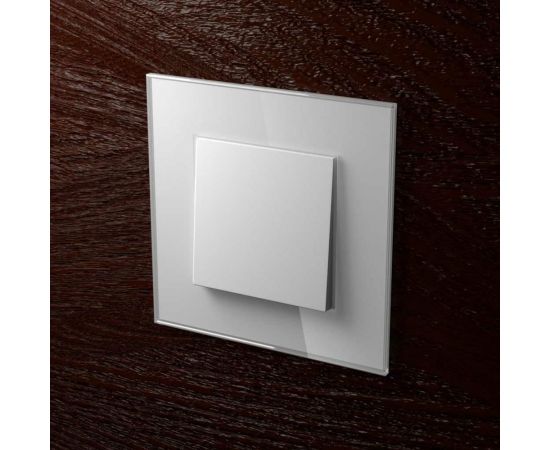 Одноклавишный выключатель CGSS белый Эстетика GL-W101-WCG – изображение 4