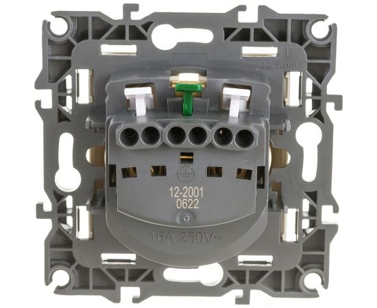 Розетка ЭРА 12-2001-02 2P E Schuko, 16A-250В, IP20, без м.лапок, 12, слоновая кость Б0014682 – изображение 4