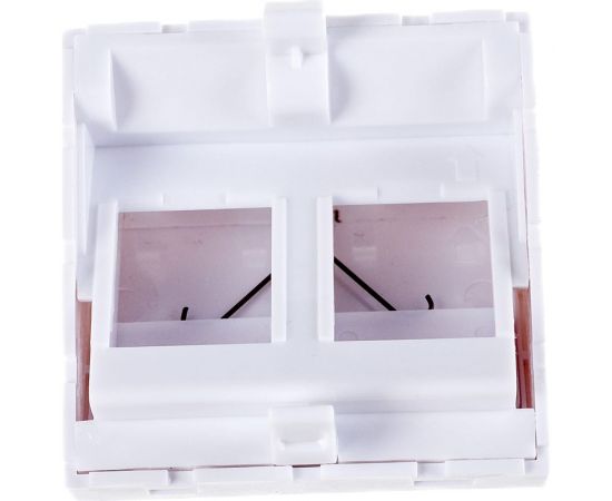 Вставка типа Mosaic NIKOMAX 45x45мм, 2 порта, белая NMC-PM2P-AF-WT – изображение 4