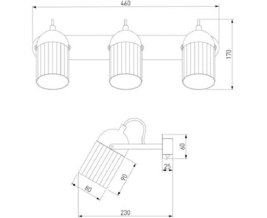 Настенный светильник Eurosvet 20122 3 черный золото a045910 – изображение 5