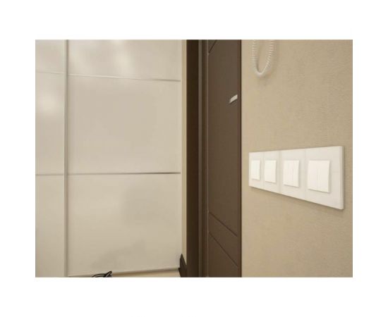 Одноклавишный выключатель CGSS белый Эстетика GL-W101-WCG – изображение 6