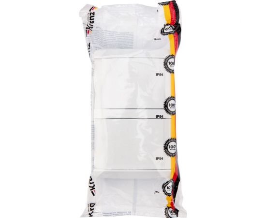 Двойная накладная розетка KRANZ горизонтальный блок с/з IP54 16А белая KR-78-0805 – изображение 8