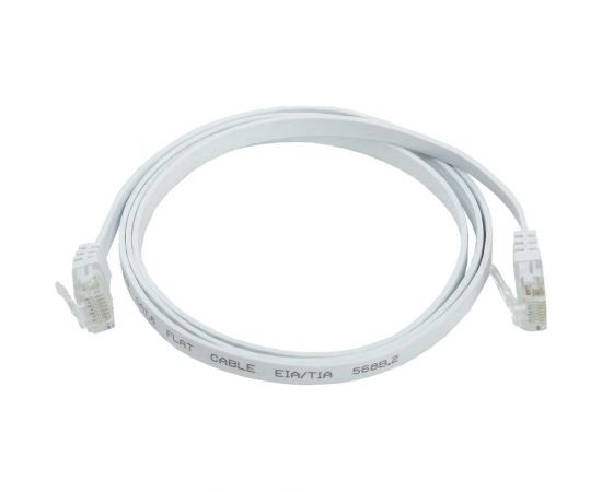 Коммутационный шнур IEK ITK плоский, категория 6, UTP 1м белый PC08-C06U-1M-FL 