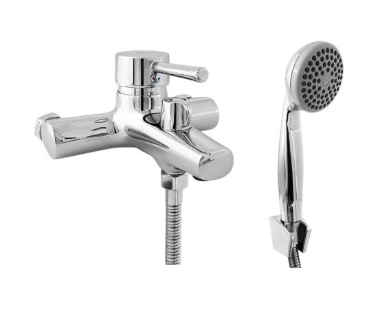 Смеситель для ванны СЛАВЕН с коротким литым изливом, переключатель флажковый, одноручный СЛ-ОД-Д30 