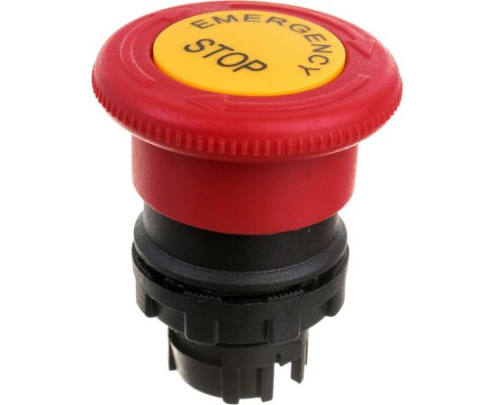 Головка для аварийной кнопки Emas Грибок Ф40мм красная с табличкой, с фиксацией и возвратным поворотом BDEE 