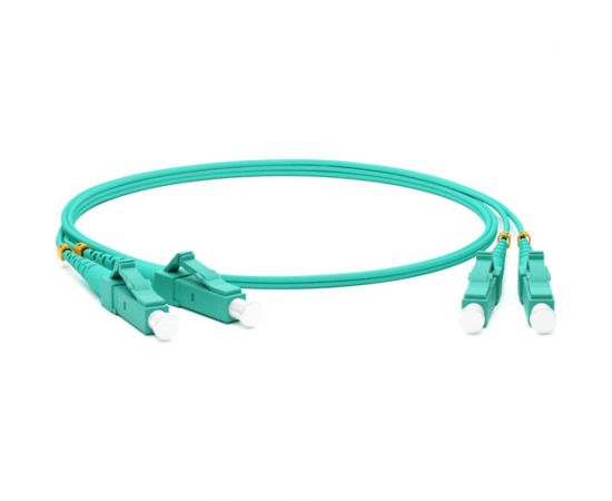 Волоконно-оптический шнур Hyperline FC-D2-503-LC/PR-LC/PR-H-2M-LSZH-AQ патч-корд MM 50/1 34454 