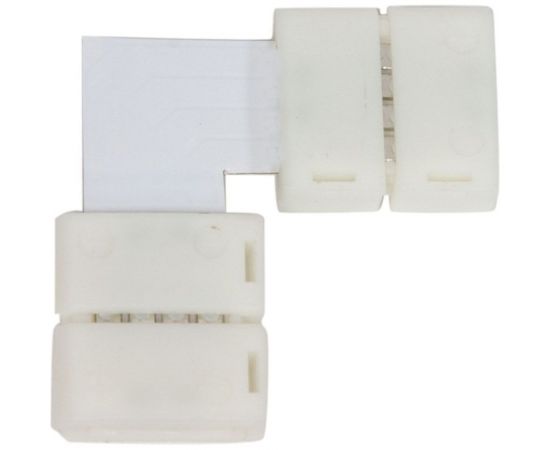 Коннектор L FERON с соединителем для светодиодной ленты RGB 5050/10мм , LD186 10шт в упаковке 23133 