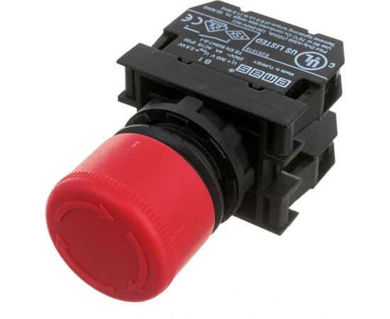 Аварийная кнопка Emas Грибок, возврат поворотом, 30мм 250В AC, 4А B102E30 
