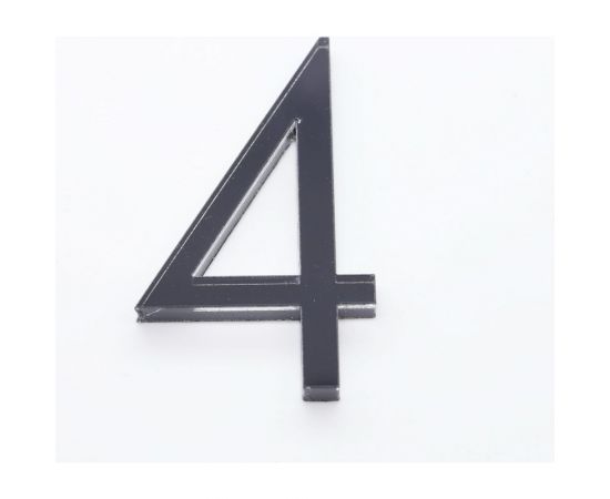 Цифра дверная 4 Brante LOFT 60 мм чёрная 150174 