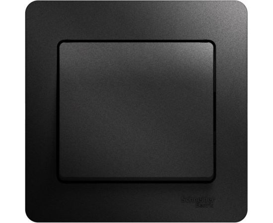 1-клавишный выключатель Schneider Electric скрытой проводки Glossa 10А IP20 1 10AX в сборе антрацит GSL000712 