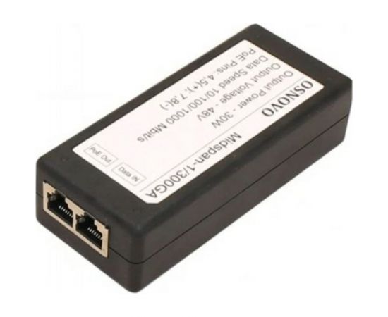 PoE-инжектор OSNOVO Ethernet, PoE Midspan-1/300GA -0000000161 