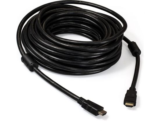 Кабель ExeGate HDMI EX-CC-HDMI2-15.0F 19M 19M, v2.0, 15м, 4K UHD, Ethernet, ферритовые кольца, позолоченные контакты 287727 