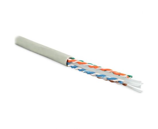 Кабель Hyperline UUTP4-C6-S23-IN-LSZH-GY-305 305 м, витая пара, U/UTP, категория 6, 4 пары 42048 