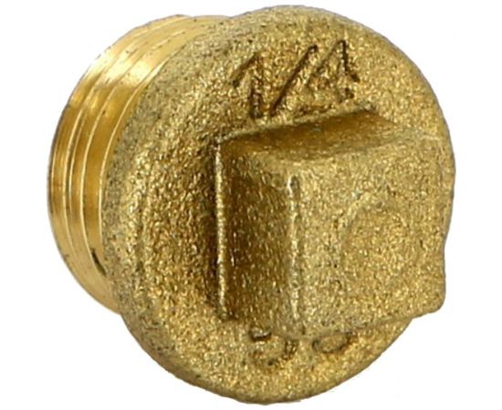 Заглушка с квадратом Н 1/4 латунная Uni-Fitt 608G0000 