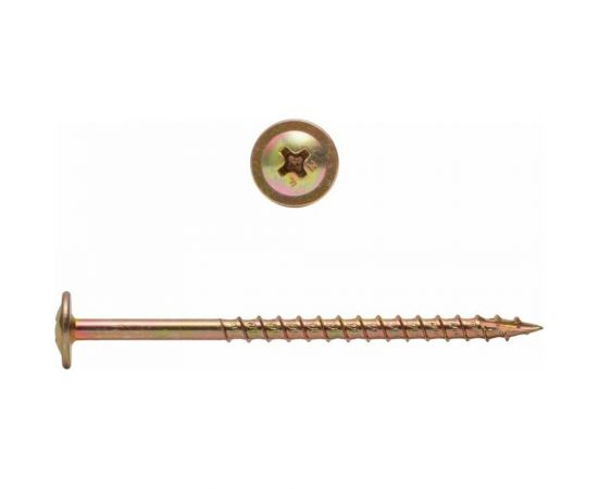 Саморезы по дереву КРЕП-КОМП с прессшайбой HIMTEX, Wood-Plate 4.0x65 мм, 25 шт. 4065WPHмф 