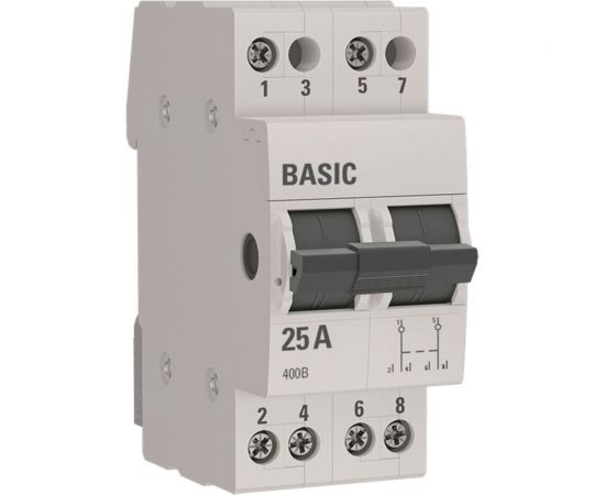 Трехпозиционный переключатель EKF 2P 25А Basic SQ tps-2-25 