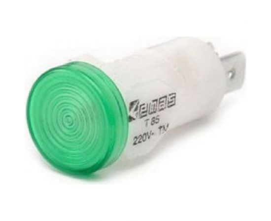 Сигнальная арматура Emas 14мм зеленая с лампой 220В S145NY 