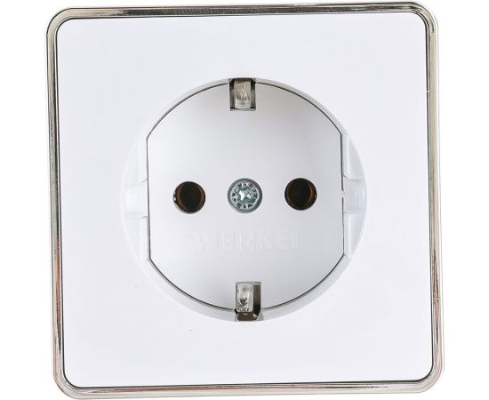 Розетка WERKEL W5071001 с заземлением Gallant белый a051584 