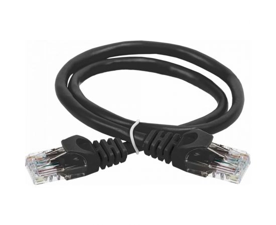 Коммутационный шнур патч-корд IEK ITK кат.5Е UTP, 0,5м, черный PC09-C5EU-05M 