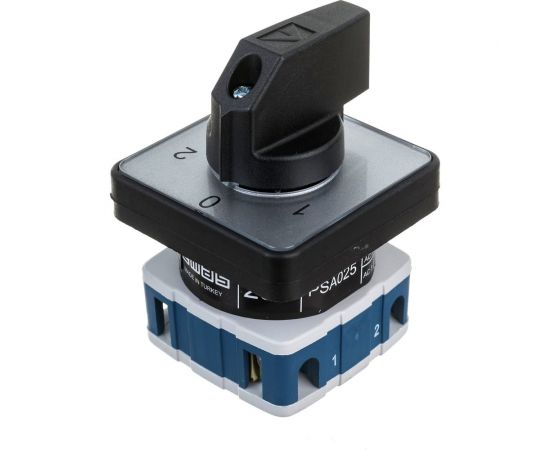 Однофазный переключатель управления двигателем Emas 1-0-2 25А, 400В. PSA025KD134S – изображение 2