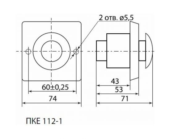 Кнопочный пост ПКЕ TDM 112-1 У3, красный гриб, IP40 SQ0742-0006 – изображение 2