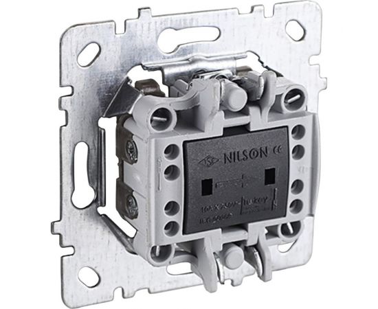 Механизм выключателя NILSON 1СП крестообразный Антрацит Touran/Alegra metallic 24160410 – изображение 2