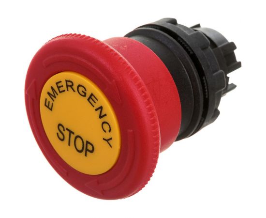 Головка для аварийной кнопки Emas Грибок Ф40мм красная с табличкой, с фиксацией и возвратным поворотом BDEE – изображение 2