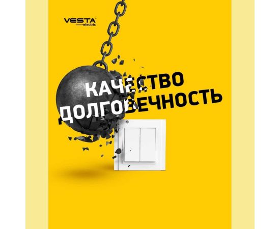 Двойная розетка Vesta Electric Roma c заземлением F00050200BEL – изображение 2