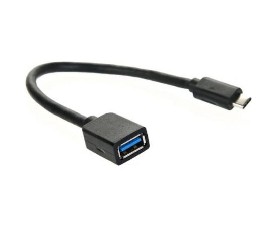 Кабель-адаптер VCOM USB 3.1 Type-C m - USB 3.0 A f, OTG, 1,5A, 5,0Gbps, 0,2m CU409 – изображение 2