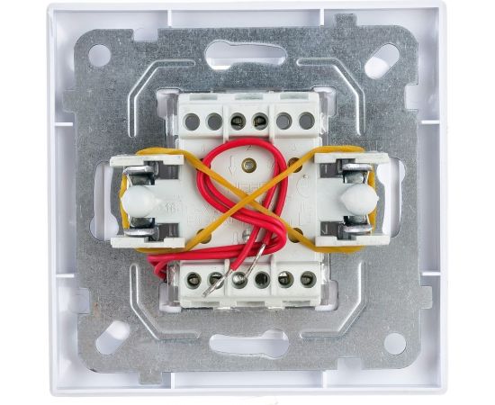 2-клавишный выключатель NE-AD с подсветкой, 10А, 250В, Aras, Белый, 1/12/120, 93-110-03-I – изображение 2