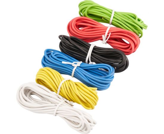 Набор автопроводов REXANT ПГВА Радуга 1x1,00 мм, 6 цветов по 3 метра 01-6549 – изображение 2