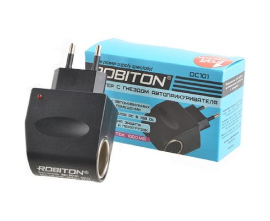 Блок питания Robiton DC101 1000мА с гнездом автоприкуривателя 16183 – изображение 2