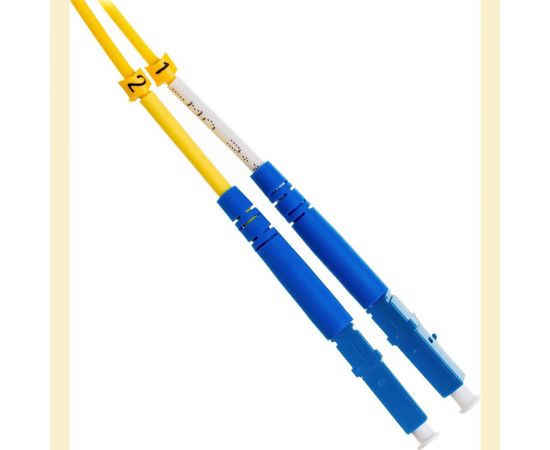 Волоконно-оптический шнур Hyperline FC-D2-9-LC/UR-SC/UR-H-2M-LSZH-YL патч-корд SM 9/125 28388 – изображение 3